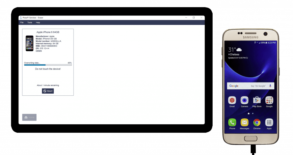 PiceaServices Eraser mobile device content eraser